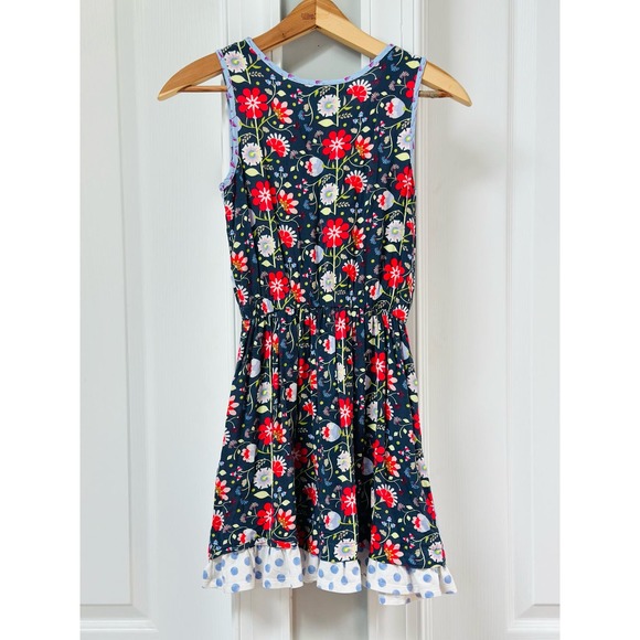 Matilda Jane 435 The Adventure Begins Soak Up The Sun Dress Floral Pockets Sz 12 - Picture 5 of 7